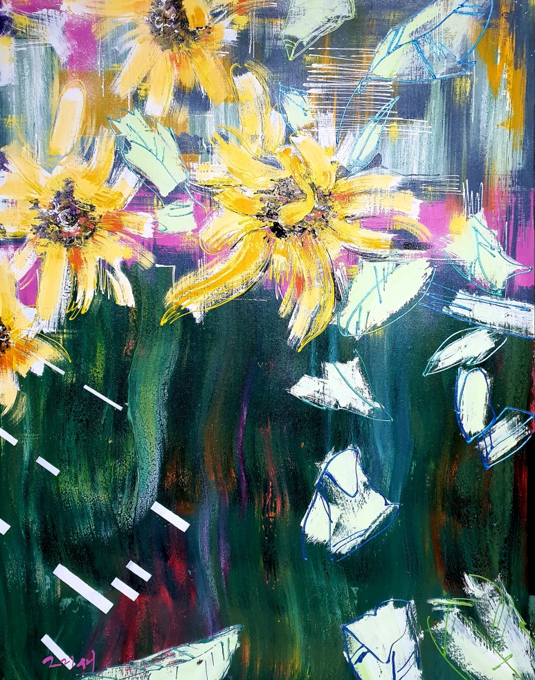 Dancing sunflower